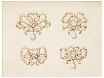 Design for Four Bow Knots av Unbekannt