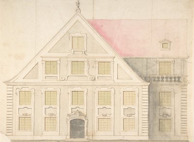 Design for en husfasade, 1700-tallet. av Unbekannt