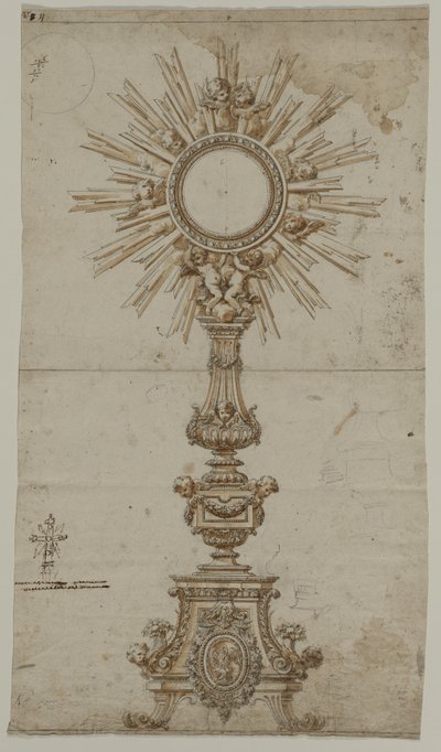 Design for en Monstrans, 1600-tallet. av Unbekannt