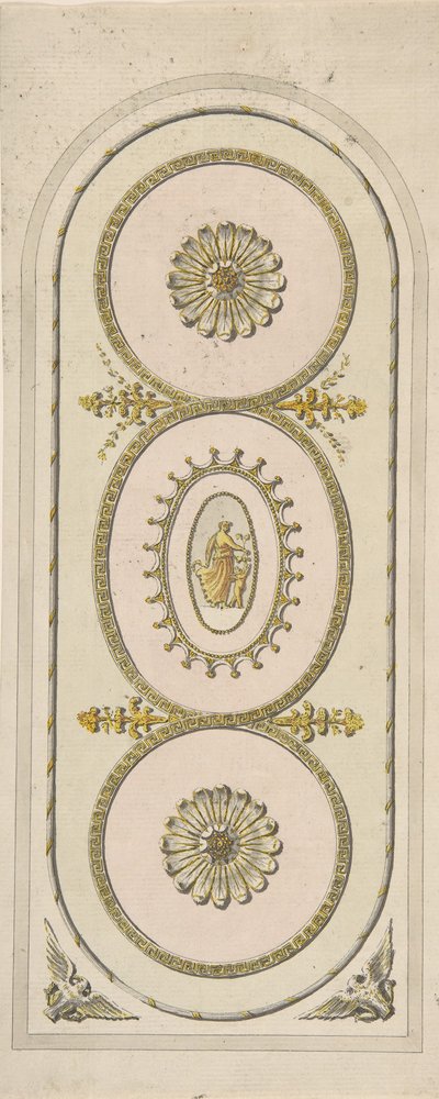 Design for et panel, 1748-92. av Unbekannt
