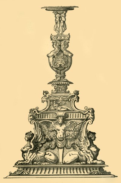 Design for en kandelaber, 1500-tallet, 1881. av Unbekannt