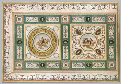 Design for et tak i en stue, Italia, 1928. av Unbekannt