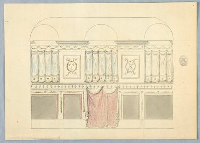 Design for et interiør av Unbekannt