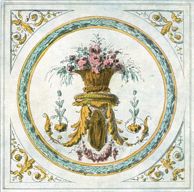 Design for interiørdekorasjon, Frankrike, 1928. av Unbekannt