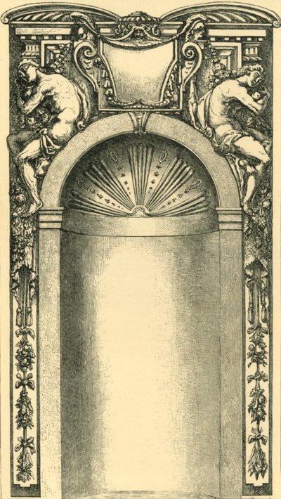 Design for dekorasjon av en nisje, sent på 1500-tallet, 1881. av Unbekannt
