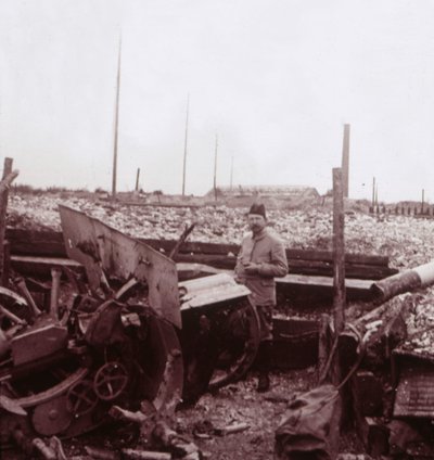 Ødeleggelse, Carency, Nord-Frankrike, c1914-c1918. av Unbekannt