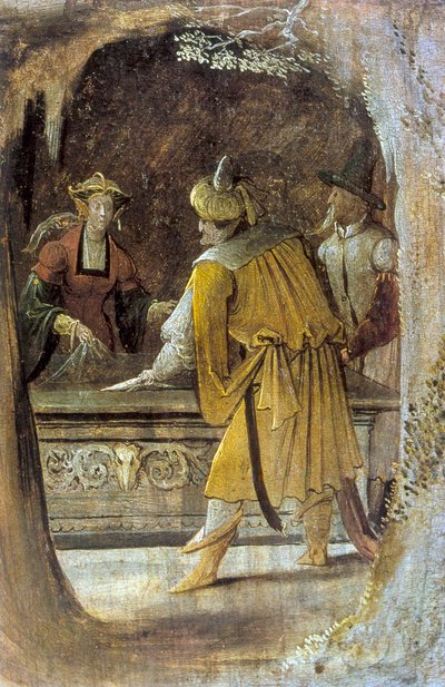 Detalj fra altertavlen til St Anthony, 1500-tallet av Unbekannt