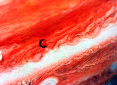 Detalj av Jupiter og dens indre satellitt lo av Unbekannt