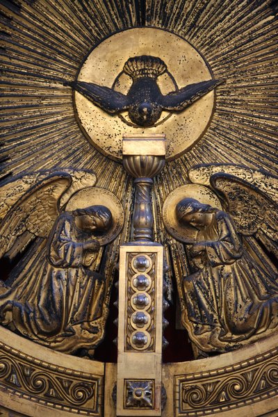 Detalj av St. Stephens bulgarske kirkeikonostase Istanbul Turquie av Unbekannt