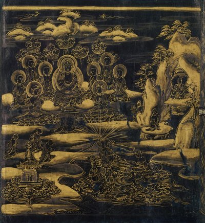 Devadatta, kapittel 12 av Lotus Sutra Hoke-kyo, Daibadatta-bon, 1100-tallet. av Unbekannt