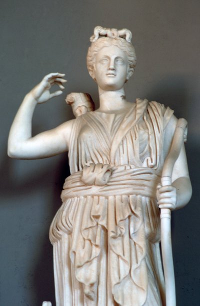 Diana, detalj, jaktens gudinne, Vatikanmuseet av Unbekannt