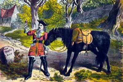 Dick Turpin 1706-1739, engelsk røver og landeveismann, 1800-tallet av Unbekannt