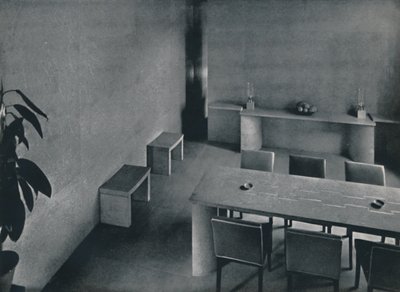 Spisesalen til arkitekten Oliver Hill, F.R.I.B.A., 1942 av Unbekannt