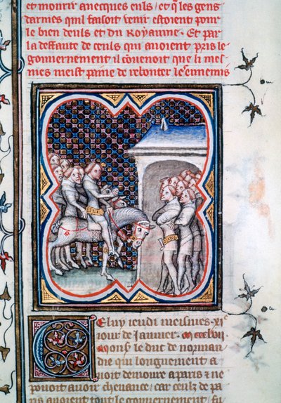 Diskurs av Dauphin Charles, 1358, 1375-1379 av Unbekannt