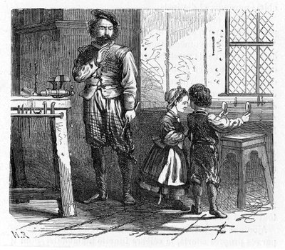 Oppdagelse av prinsippet til teleskopet, 1600-tallet 1863 av Unbekannt