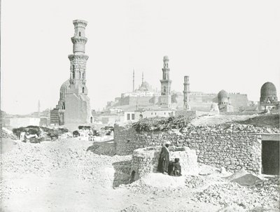 Fjern utsikt over citadellet, Kairo, Egypt, 1895. av Unbekannt