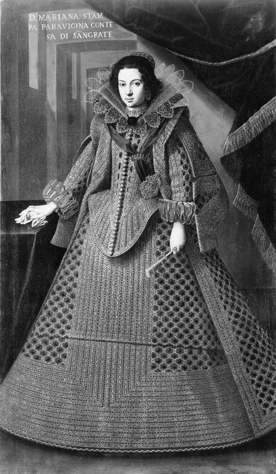 Doña Marianna Print Parravicina født 1612, Condesa di Segrate. av Unbekannt