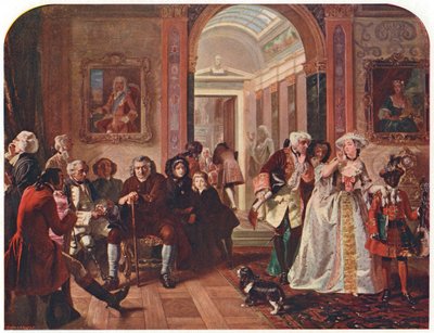 Doktor Johnson i forrommet til Lord Chesterfield, venter på et publikum, 1748 av Unbekannt
