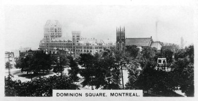 Dominion Square, Montreal, Canada, ca 1920-tallet av Unbekannt