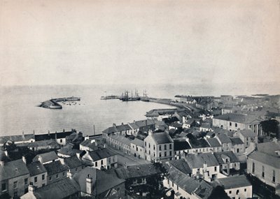 Donaghadee - Utsikt fra kirketårnet, viser havnen, 1895 av Unbekannt
