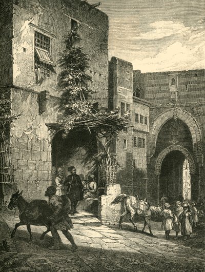 Mamelukenes dør, Citadellet, Kairo, 1890. av Unbekannt