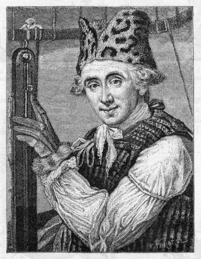 Dr John Jeffries, amerikansk ballongfarer, 1786 av Unbekannt