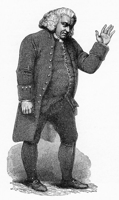 Dr Johnson, engelsk mann av bokstaver, c1780 av Unbekannt