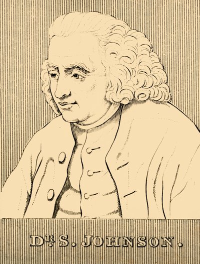 Dr. S. Johnson, 1709-1784, 1830. av Unbekannt