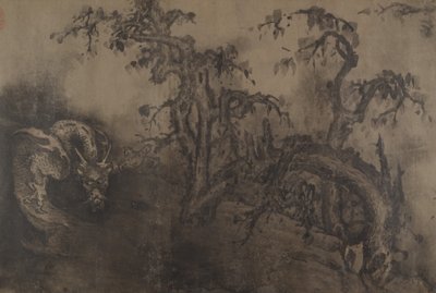 Drager og landskap, 1300-tallet, pluss senere tillegg. av Unbekannt