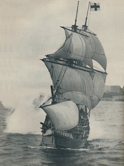 Drakes flaggskip på sin reise rundt om i verden, replika, 1937 av Unbekannt