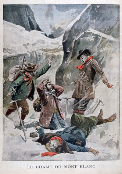 Drama på Mont Blanc, Alpene, 1902 av Unbekannt