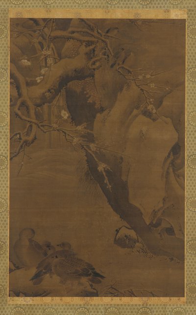 Ducks, Torrent og Overhanging Rocks, Ming-dynastiet, 1500-tallet. av Unbekannt