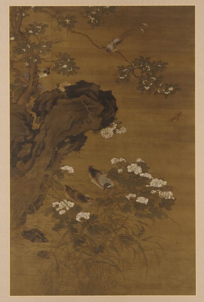 Ducks on the Autumn Stream, Ming-dynastiet, 1500-1600-tallet. av Unbekannt