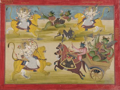 Durga kjemper mot Rakshasa