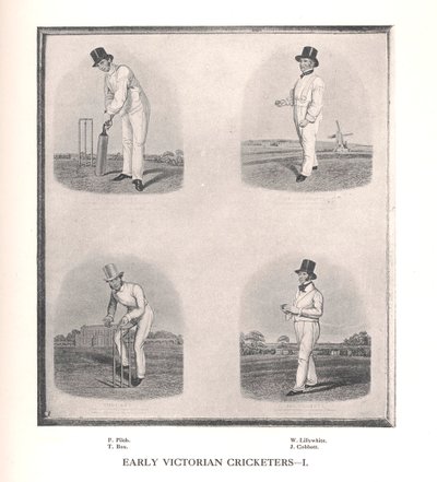 Tidlige viktorianske cricketspillere, 1800-tallet 1912. av Unbekannt