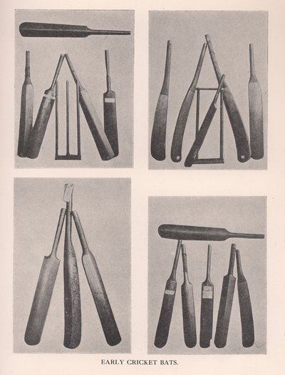 Tidlige cricket-flaggermus, 1912 av Unbekannt
