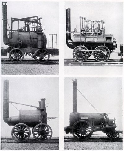 Tidlige lokomotiver, 1800-tallet, c1920 av Unbekannt