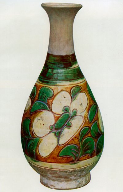 Fajansevase, kinesisk, Tang-dynastiet, 618-907 1925 av Unbekannt