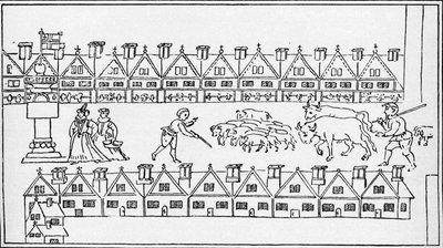 Eastcheap Market, London, c1598 1904 av Unbekannt