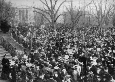 Påskeeggrulling, Det hvite hus, Washington DC, USA, 1908 av Unbekannt