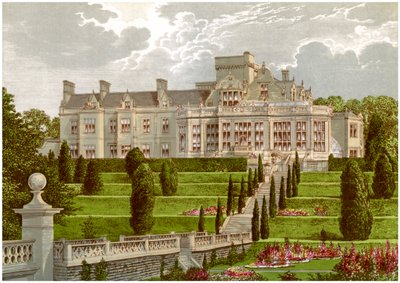 Easton Hall, Lincolnshire, hjemmet til Baronet Cholmeley, c1880 av Unbekannt