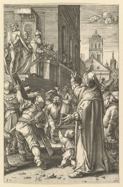 Ecce Homo, fra The Passion of Christ, ca. 1598-1617. av Unbekannt