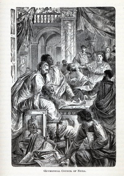 Det økumeniske råd i Nicea, 1882 av Unbekannt
