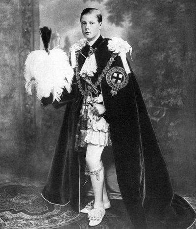 Edward, Prince of Wales som Ridder av strømpebåndet, tidlig på 1900-tallet av Unbekannt