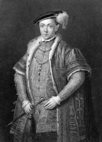 Edward VI, konge av England, 1800-tallet av Unbekannt