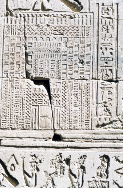 Egyptisk kalender, Temple of Kom Ombo, Egypt, 2.-1. århundre f.Kr av Unbekannt