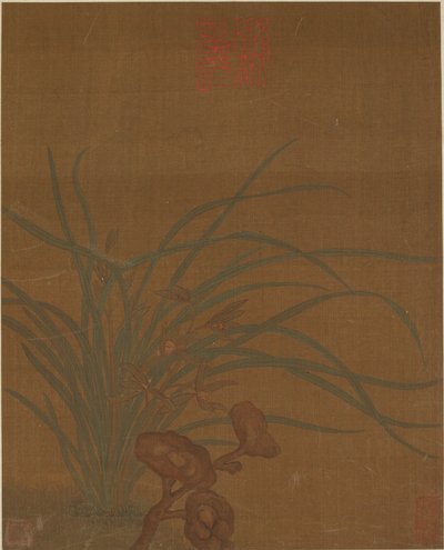 Åtte design av blomster, muligens Ming-dynastiet, 1368-1644. av Unbekannt
