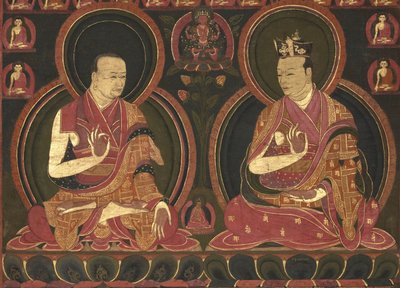 Åttende Karmapa, Mikyo Dorje (1507-1554) og hans lærer den første Sangye Nyenpa av Unbekannt
