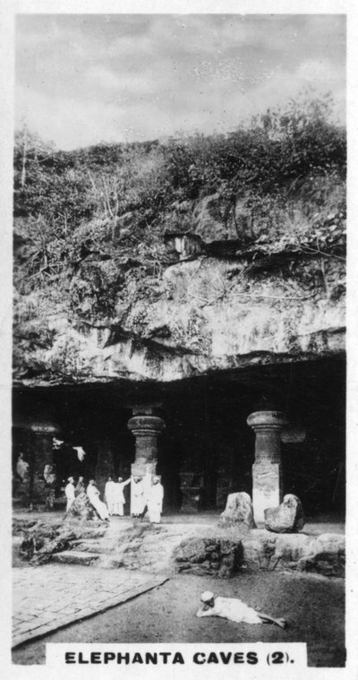 Elephanta-hulene, Bombay, India, c1925 av Unbekannt
