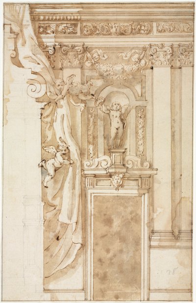 Forhøyning for veggdekorasjon, ca. 1550. av Unbekannt